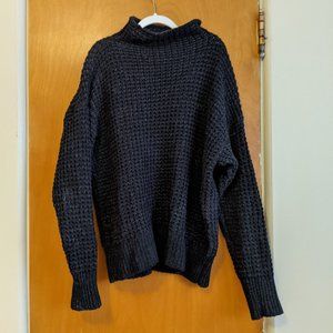 Women's Aerie Black Cowl-neck Sweater